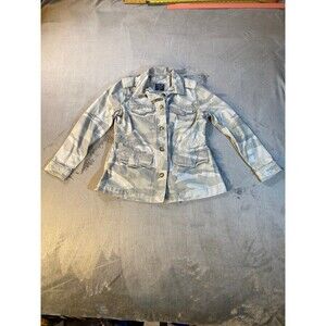 Abercrombie & Fitch Coat Khaki Camouflage, Women’s Utility Jacket, Medium